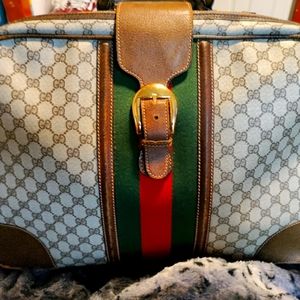 Vintage Gucci GG Supreme CoatedCanvas Boston Bag